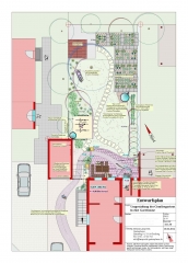 Wohngarten mit Eingansbereich, eine besondere Herausforderung für den Planer, Umgestaltung in Bad Krozingen, Helmut Lamprecht Gartenplaner