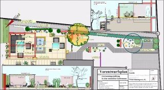 Möndaner, moderner Gartenfreisitz in Bötzingen, Gartengestaltung Helmut Lamprecht